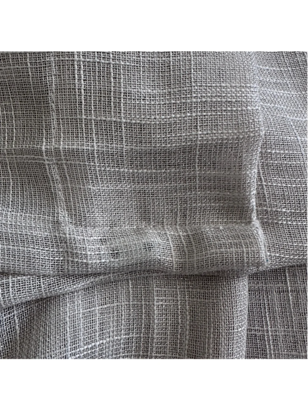 Rodeo Home Sheer Curtain Panel Beige 54x84 Textured Window Single Panel